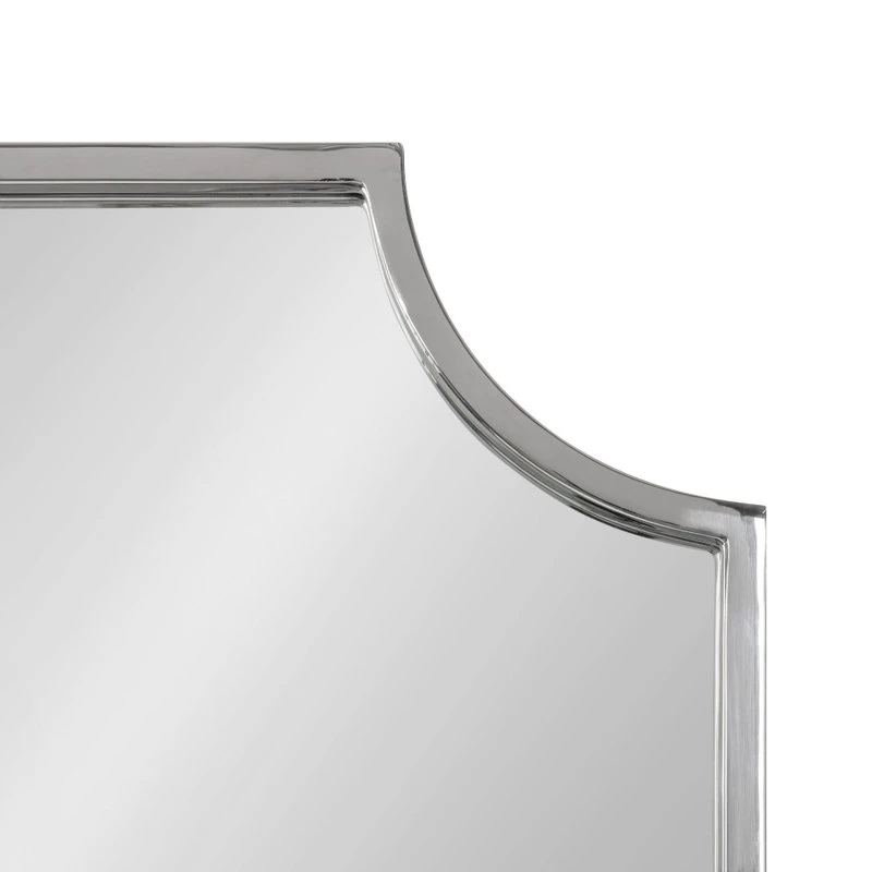 Uniek Rowla Scalloped Wall Mirror, Silver 24x36 5 Uniek Rowla Scalloped Wall Mirror, Silver 24x36 - Image 3