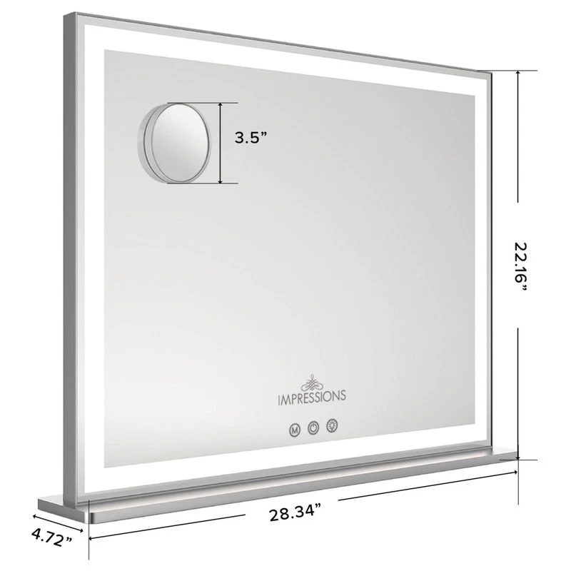 Impressions Vanity Company Classique Tri-Tone Led Makeup Mirror 4 Impressions Vanity Company Classique Tri-Tone Led Makeup Mirror - Image 2
