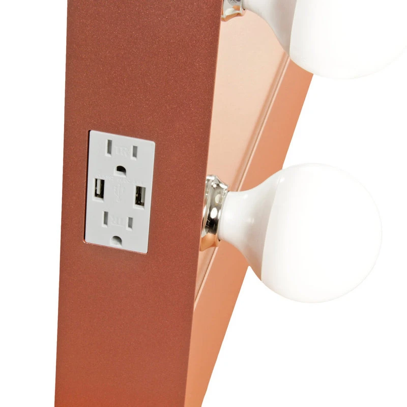 Impressions Vanity Company Starlight Wide Vanity Mirror, Rose Gold 6 Impressions Vanity Company Starlight Wide Vanity Mirror, Rose Gold - Image 4