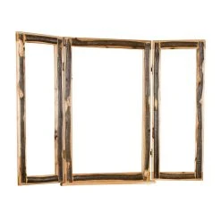 Furniture Barn USA Hickory Log Tri-View Mirror