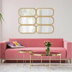 Uniek Laverty Octagon Accent Mirror Set, Gold 3 Piece -Laural Home Shop 3d61834a0d9e4d2e 7576 w800 h800 b0 p0