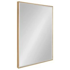 Uniek Rhodes Framed Wall Mirror, Gold, 24.75x36.75