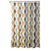 Lush Décor Mid Century Geo Shower Curtain 72x72, Gold/Gray -Laural Home Shop 3db1cc760b588d0c 3941 w800 h800 b1 p0