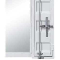 Benzara, Woodland Imprts, The Urban Port Industrial Style Metal Vanity Mirror With Recessed Door Storage, White 7 Benzara, Woodland Imprts, The Urban Port Industrial Style Metal Vanity Mirror With Recessed Door Storage, White -Laural Home Shop 3e0162c40e2839c0 6017 w800 h800 b1 p0