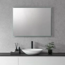 Altair Cassano Rectangle Frameless Modern Bathroom/Vanity LED Lighted Wall Mirror, 40" -Laural Home Shop 3e01a02402860f31 8093 w800 h800 b0 p0