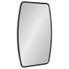 Uniek Caskill Barrel Framed Wall Mirror, Black, 20x32
