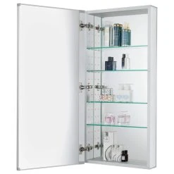 Fine Fixtures Bathroom Medicine Cabinet, Aluminum, Recessed/Surface Mount, 15"x40" -Laural Home Shop 3f71925e0e593149 3584 w800 h800 b1 p0