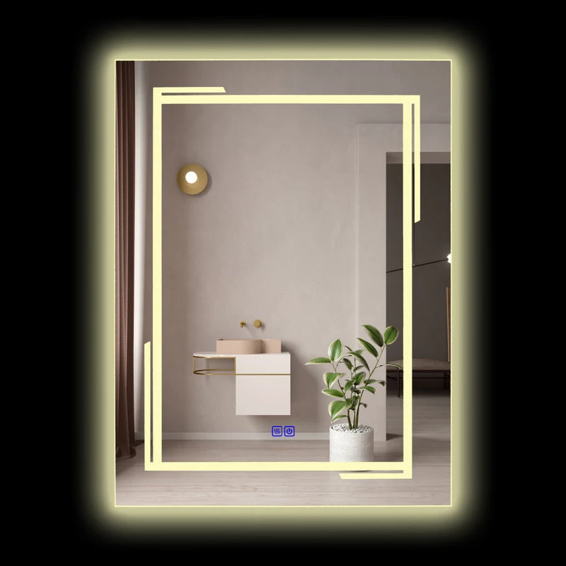 CHLOE Lighting, Inc. CHLOE Lighting LUMINOSITY Rectangular TouchScreen LED Mirror 7 CHLOE Lighting, Inc. CHLOE Lighting LUMINOSITY Rectangular TouchScreen LED Mirror - Image 5