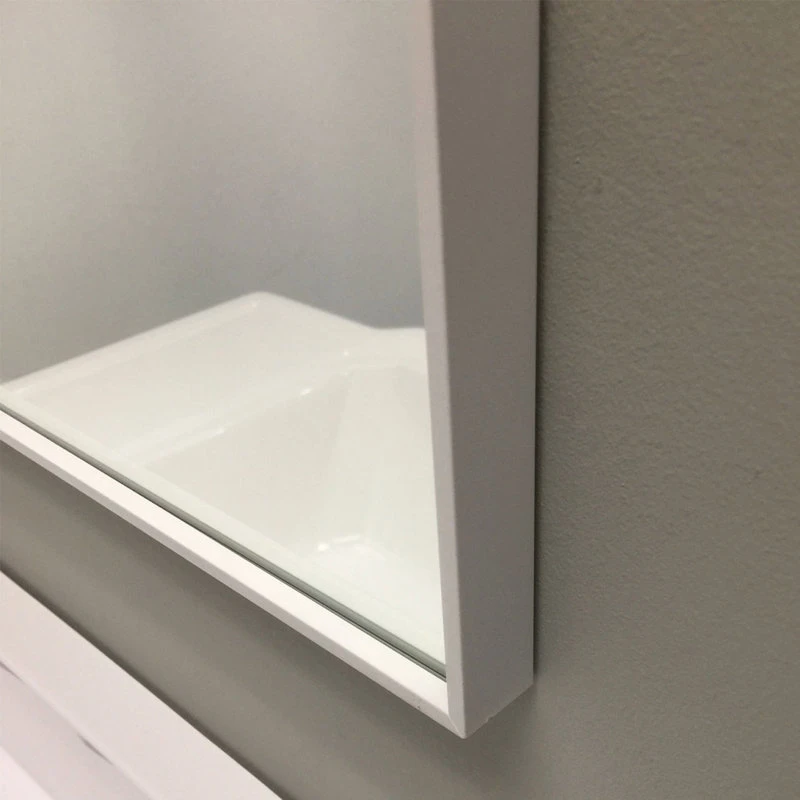 Dowell K&B Supplies Mattox Mirror, White, 36"w X 32"h X 1"d 10 Dowell K&B Supplies Mattox Mirror, White, 36"w X 32"h X 1"d - Image 8