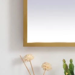 Elegant Furniture & Lighting Modern Brass Led Mirror -Laural Home Shop 4001305502832d10 7540 w800 h800 b0 p0