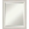 Amanti Art Trio White Wash Silver Beveled Bathroom Wall Mirror - 20.5 X 24.5 In. -Laural Home Shop 40117de80ec6c410 6848 w800 h800 b0 p0
