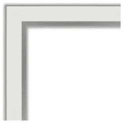 Amanti Art Eva White Silver Narrow Beveled Bathroom Wall Mirror - 19 X 23 In. 11 Amanti Art Eva White Silver Narrow Beveled Bathroom Wall Mirror - 19 X 23 In. -Laural Home Shop 4021563c0d1d1b29 5263 w800 h800 b1 p0