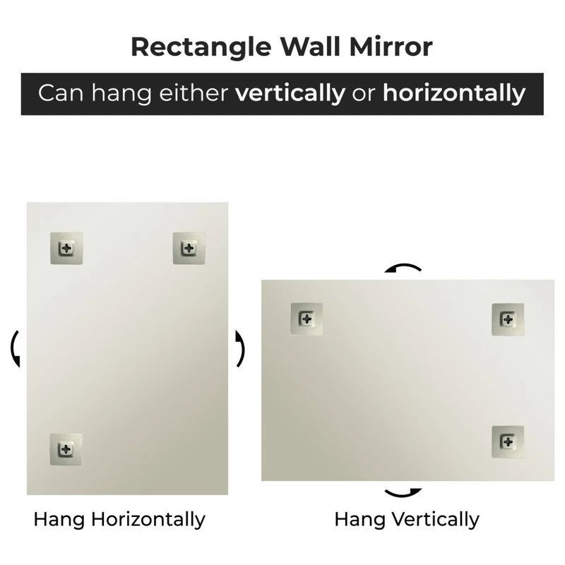 Fab Glass And Mirror Rectangle Frameless Wall Mirror For Bathroom, Gym, Yoga, Dance/Saloon, 18"x40" 8 Fab Glass And Mirror Rectangle Frameless Wall Mirror For Bathroom, Gym, Yoga, Dance/Saloon, 18"x40" - Image 6