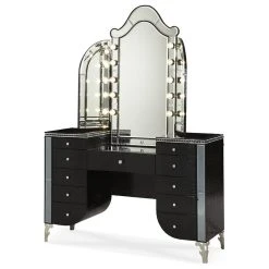 Michael Amini AICO Hollywood Swank Vanity Mirror, Black Iguana 03068RN-81 10 Michael Amini AICO Hollywood Swank Vanity Mirror, Black Iguana 03068RN-81 -Laural Home Shop 40c1e4650a219572 6412 w800 h800 b1 p0