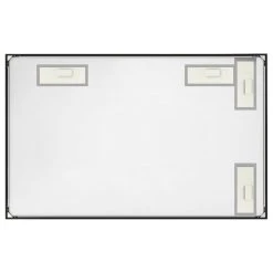 LEDEL Rectangle Framed Bathroom Vanity Mirror Accent Wall Mirror, Black, 48"w X 30"h -Laural Home Shop 40d1b7090332b0b5 3597 w800 h800 b1 p0