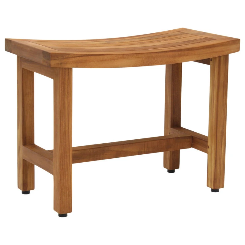 AquaTeak Patented 24" Sumba™ Lotus Teak Shower Bench 8 AquaTeak Patented 24" Sumba™ Lotus Teak Shower Bench - Image 6