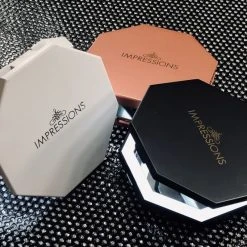 Impressions Vanity Company Cosmic Wireless LED Compact Mirror, Adjustable Brightness, Black -Laural Home Shop 4161ab0d014d0254 8910 w800 h800 b0 p0