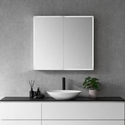 Altair Carsoli 36" Clear Glass Surface-Mount/Recessed LED Mirror Medicine Cabinet -Laural Home Shop 41d1dc3602c4de7e 8082 w800 h800 b0 p0