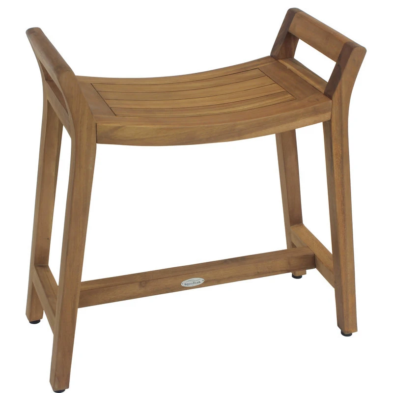 AquaTeak Patented Asia® Ascend Teak Shower Bench With Elevated Height 3 AquaTeak Patented Asia® Ascend Teak Shower Bench With Elevated Height
