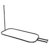 Dillon And Daria's Designs LLC Hoop Shower Rod For Clawfoot Tub, Black