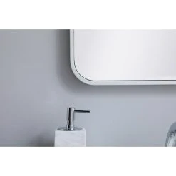 Elegant Decor Evermore Vanity Mirror White -Laural Home Shop 4361094f00c3bafd 9220 w800 h800 b0 p0