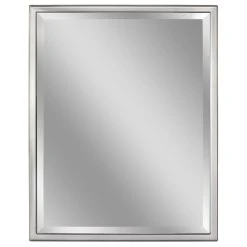 Head West, Inc. Head West Chrome Beveled Accent Wall Mirror - 24x30