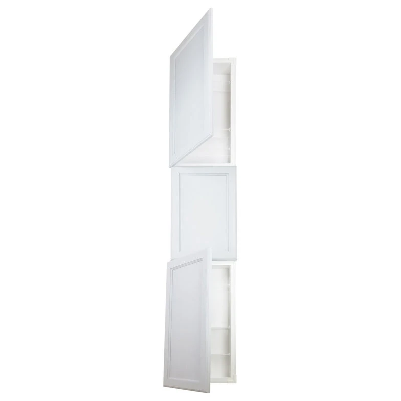 Timber Tree Cabinets Delta Recessed White Enamel Medicine Cabinet 87h X 15.5w X 3.5d 5 Timber Tree Cabinets Delta Recessed White Enamel Medicine Cabinet 87h X 15.5w X 3.5d - Image 3