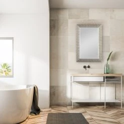 Vhomes Lights Od Mdf Rectangle Mirror With Satin Pewter Finish Mirror -Laural Home Shop 451179d503f0485d 8184 w800 h800 b0 p0