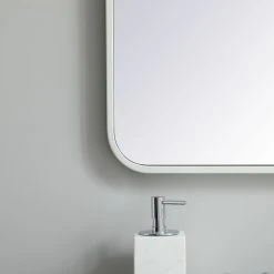 Elegant Decor Evermore Vanity Mirror White -Laural Home Shop 455165ad01a55755 6789 w800 h800 b0 p0