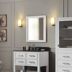 Avanity Corporation Avanity 24" Mirror, White -Laural Home Shop 456136b90e13e0ca 6331 w800 h800 b0 p0