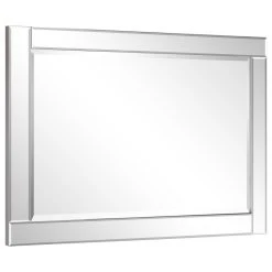 Empire Art Direct Beveled Rectangle Wall Mirror, Solid Wood Frame With 1"-Beveled Center, 36"x24" -Laural Home Shop 45c157b60087ad9e 7690 w800 h800 b1 p0