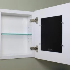 Fox Hollow Furnishings Compact Portrait Concealed Cabinet, 14"Hx11"W, Shaker White -Laural Home Shop 45e1a05f019d67c5 3337 w800 h800 b0 p0