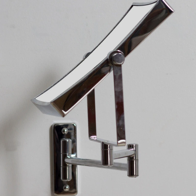 American Imaginations 16.36-in. Rectangle Stainless Steel Wall Mount Magnifying Mirror In Chrome Color 6 American Imaginations 16.36-in. Rectangle Stainless Steel Wall Mount Magnifying Mirror In Chrome Color - Image 4