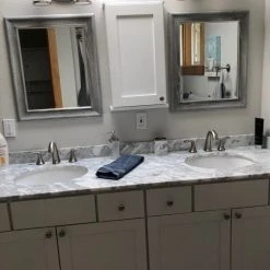 Timber Tree Cabinets Sandalwood On The Wall White Cabinet 49.5h X 15.5w X 5.25d -Laural Home Shop 46918dbc031b40c6 0611 w800 h800 b0 p0