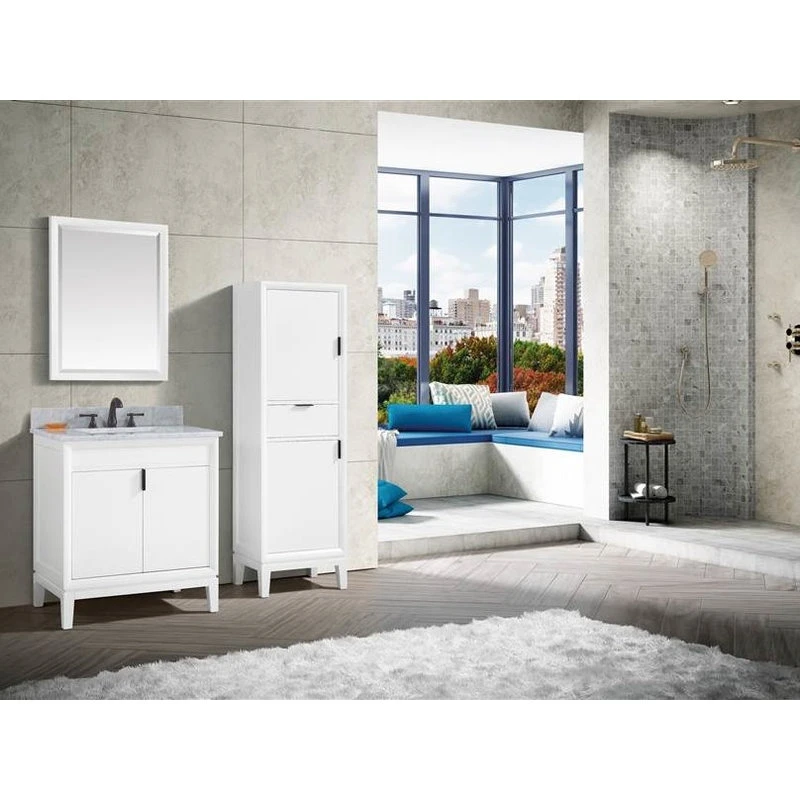 Avanity Corporation Avanity Emma 24" Mirror, White 5 Avanity Corporation Avanity Emma 24" Mirror, White - Image 3