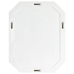 Uniek Palmer Wood Octagon Wall Mirror, White 11 Uniek Palmer Wood Octagon Wall Mirror, White -Laural Home Shop 47316b6e0fb40eac 5174 w800 h800 b1 p0
