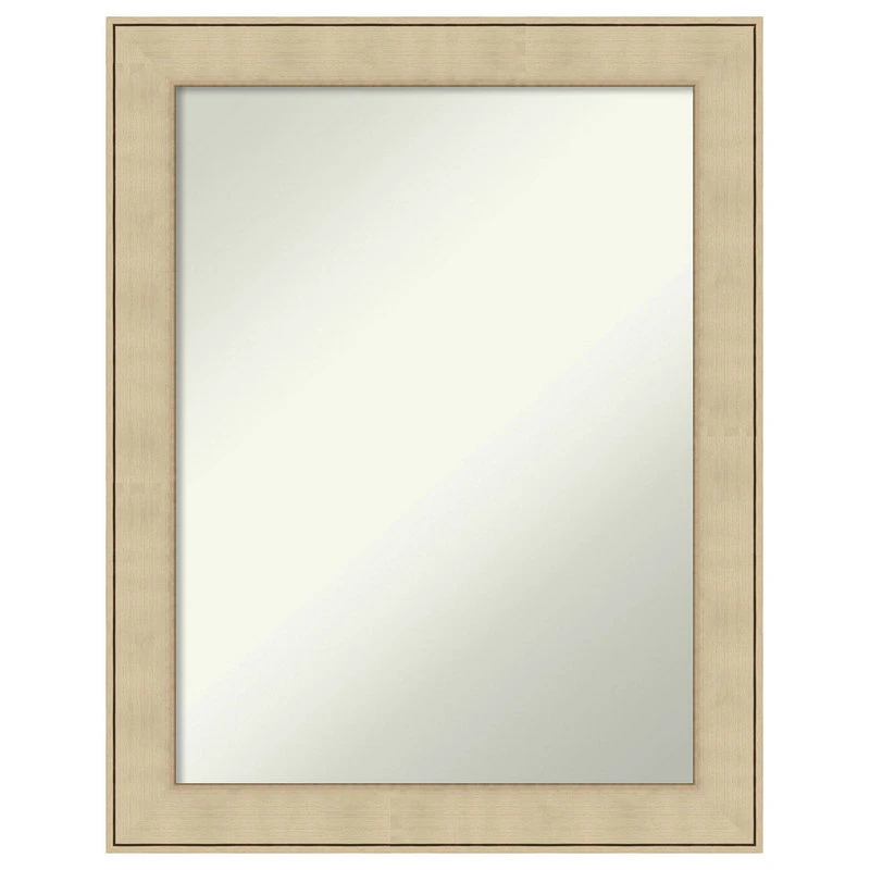 Amanti Art Classic Honey Silver Non-Beveled Bathroom Wall Mirror - 22 X 28 In. 3 Amanti Art Classic Honey Silver Non-Beveled Bathroom Wall Mirror - 22 X 28 In.