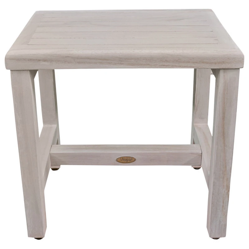 DecoTeak CoastalVogue Eleganto 18" Wide ShowerBench ED1199, White 7 DecoTeak CoastalVogue Eleganto 18" Wide ShowerBench ED1199, White - Image 5