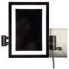 American Imaginations American Imagination 17.44"W Magnifying Mirror, Brushed Nickel -Laural Home Shop 47e185b301f12c5f 4281 w800 h800 b1 p0