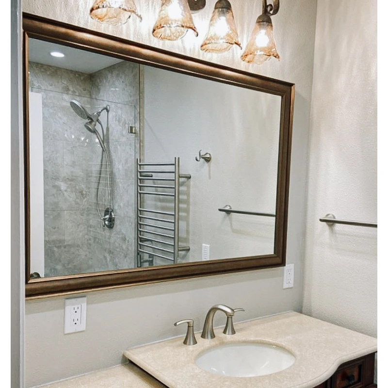 FrameMyMirror Oxfordshire Framed Wall Mirror, Bronze, 28" X 60" 11 FrameMyMirror Oxfordshire Framed Wall Mirror, Bronze, 28" X 60" - Image 9