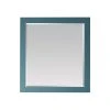 Vinnova Florence Rectangular Bathroom/Vanity Framed Wall Mirror, Royal Green, 36"