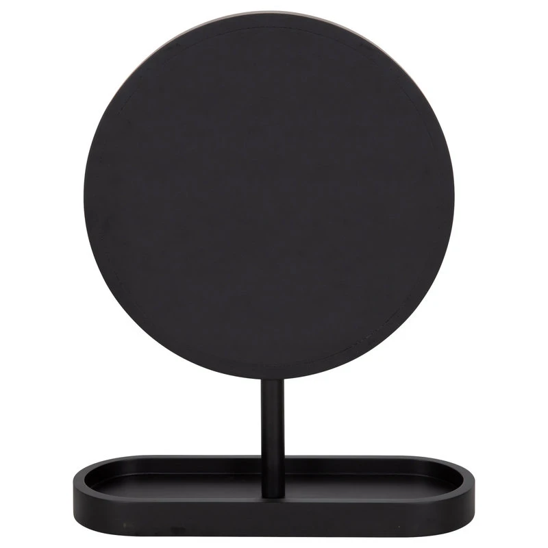 Uniek Travis Framed Tabletop Mirror, Black, 17"x21" 6 Uniek Travis Framed Tabletop Mirror, Black, 17"x21" - Image 4