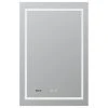 AQUADOM Daytona LED Lighted Bathroom Fog Free Dimmable Mirror 24"x36"x1" -Laural Home Shop 492147dd0218f190 2362 w800 h800 b1 p0