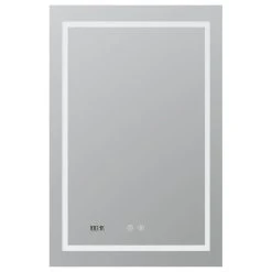 AQUADOM Daytona LED Lighted Bathroom Fog Free Dimmable Mirror 24"x36"x1"