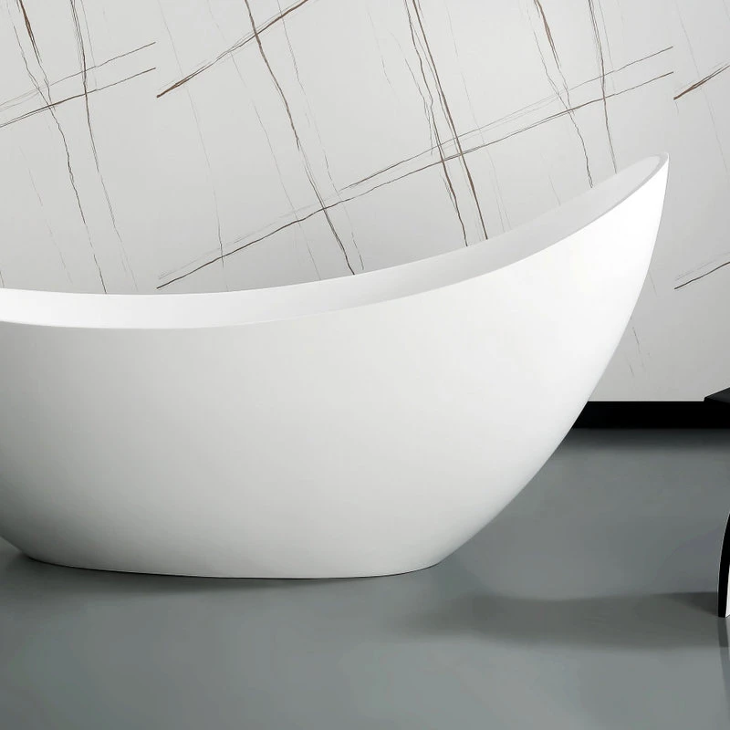 Alfi Trade ABST77BM Black Matte Arched Solid Surface Resin Bathroom / Shower Stool 6 Alfi Trade ABST77BM Black Matte Arched Solid Surface Resin Bathroom / Shower Stool - Image 4