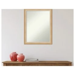 Amanti Art Dixie Grey Rustic Non-Beveled Wood Bathroom Wall Mirror - 20.25 X 26.25 In. -Laural Home Shop 4991448902bddde3 6142 w800 h800 b1 p0