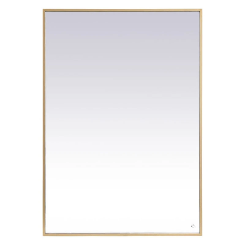 Elegant Furniture & Lighting Modern Brass Led Mirror 11 Elegant Furniture & Lighting Modern Brass Led Mirror - Image 9