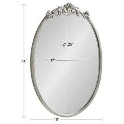Uniek Arendahl Glam Ornate Mirror, Silver, 18x24 -Laural Home Shop 4a316760005e0ad0 4127 w800 h800 b1 p0