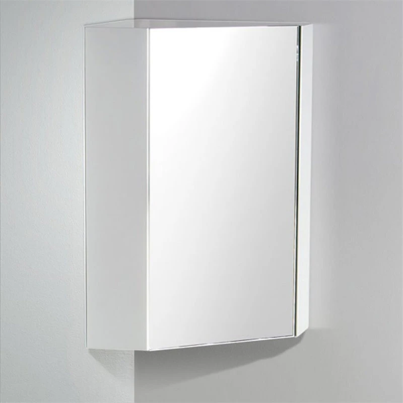 Fresca Coda 18" White Corner Medicine Cabinet With Mirror Door 4 Fresca Coda 18" White Corner Medicine Cabinet With Mirror Door - Image 2