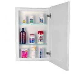 Timber Tree Cabinets Fruitville Shaker Style Frameless Recessed Wood Bathroom Medicine Cabinet, 14x22 -Laural Home Shop 4b31a206029e34ef 7571 w800 h800 b1 p0